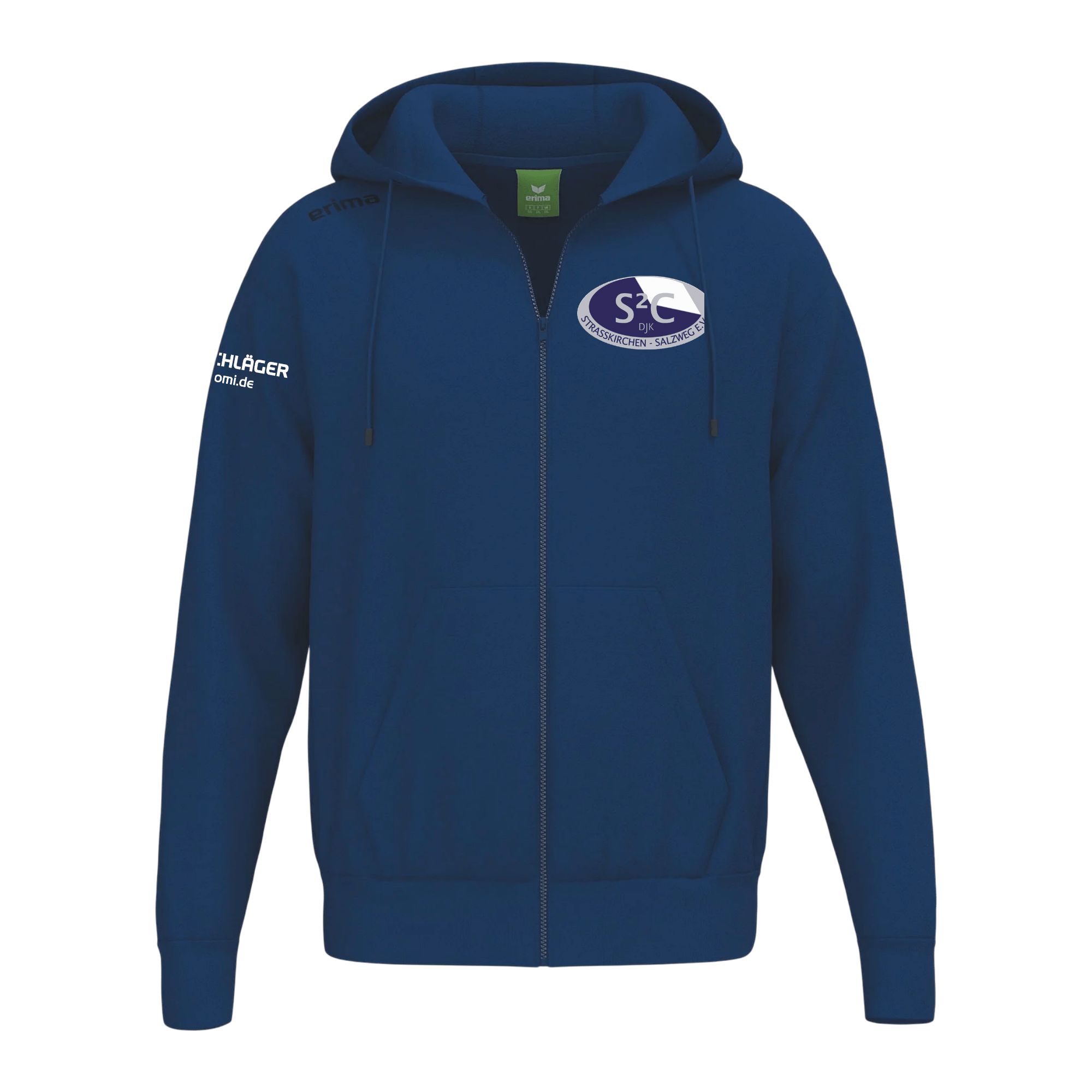 Erima TS Kapuzensweatjacke blau